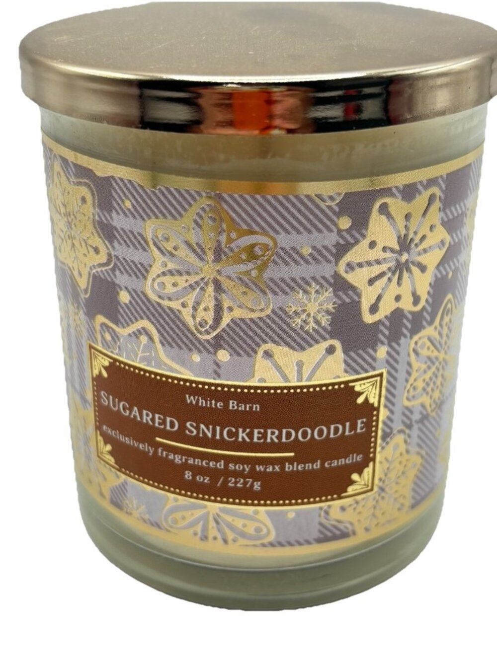 Bath & Body Works Sugared Snickerdoodle Single Wick Candle 8oz White Barn Jar